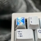 1U Ice Crystal Anodizing Color Titanium Alloy Artisan Keycaps Precision Pointillism for Mechanical Keyboard -Wave